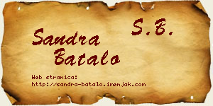 Sandra Batalo vizit kartica